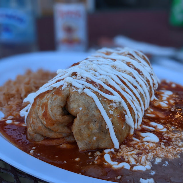 Wet burrito with rice